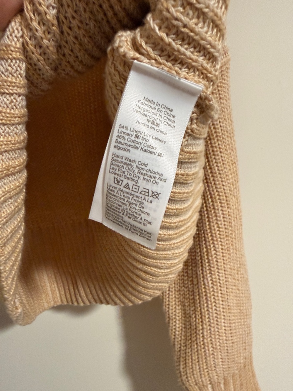 J. Crew Ribbed funnelneck sweater in linen-cotton blend crop size Small - Picture 7 of 8